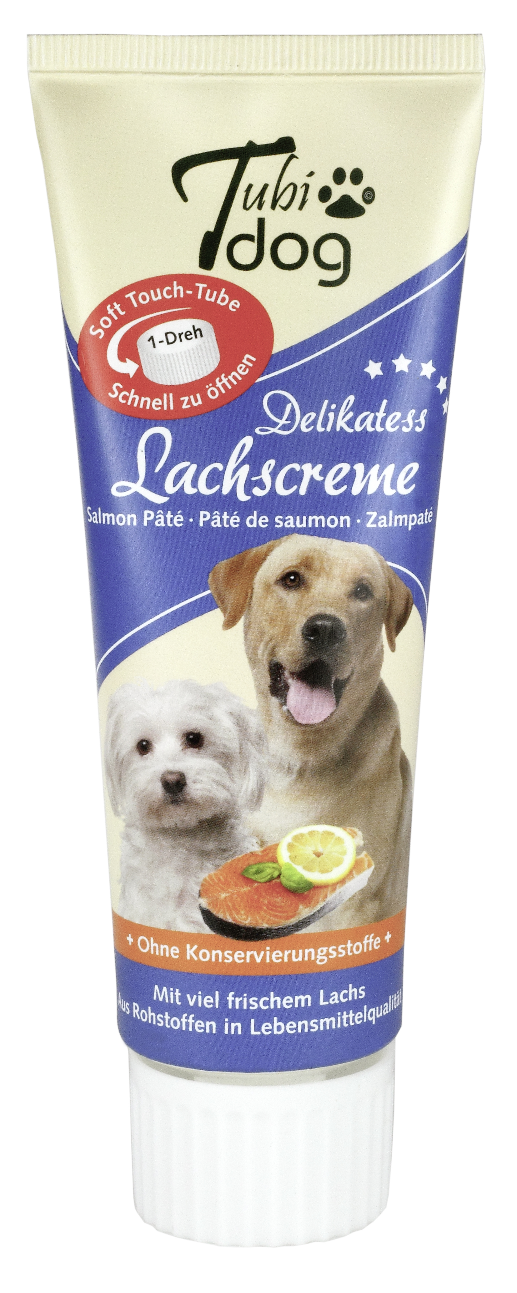 Tubi Dog Lachscreme 75g